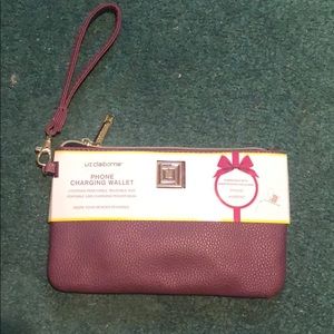 Liz Claiborne phone charging wallet. NWT.